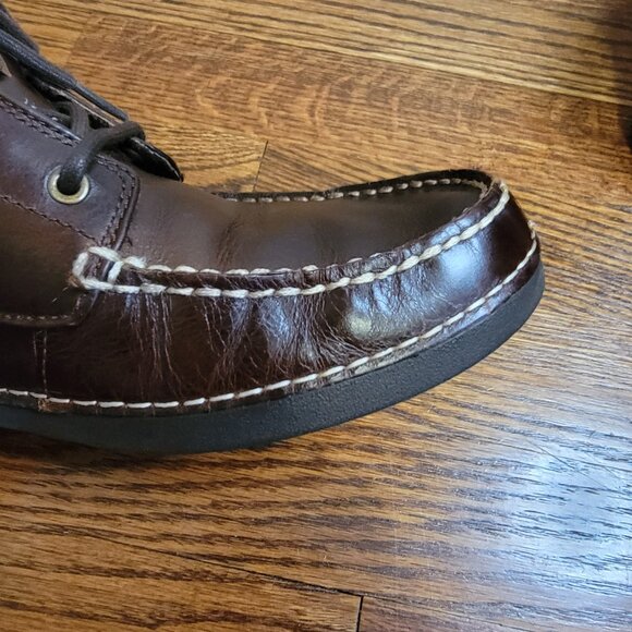 Ugg Kaldwell Brown Leather Chukka Ankle Boots, Men's 8.5, Vibram Rubber Sole - Picture 10 of 16